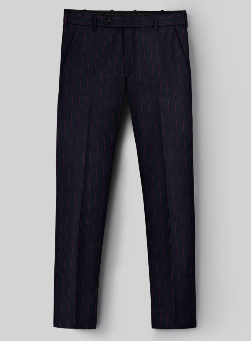 Guabello Dark Blue Rope Stripe Pants