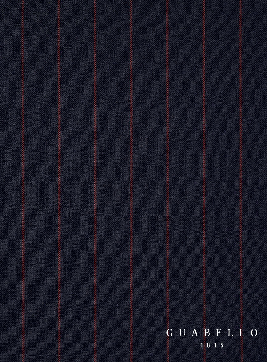 Guabello Dark Blue Rope Stripe Jacket - Image 4