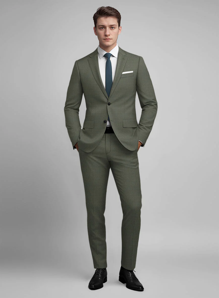 Guabello Green Twill Suit