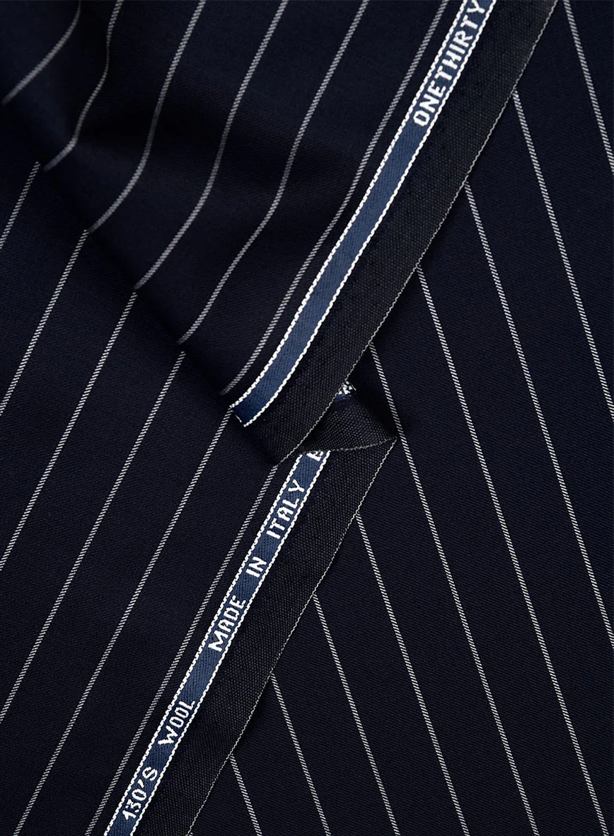 Guabello Navy Blue Rope Stripe Jacket - Image 3