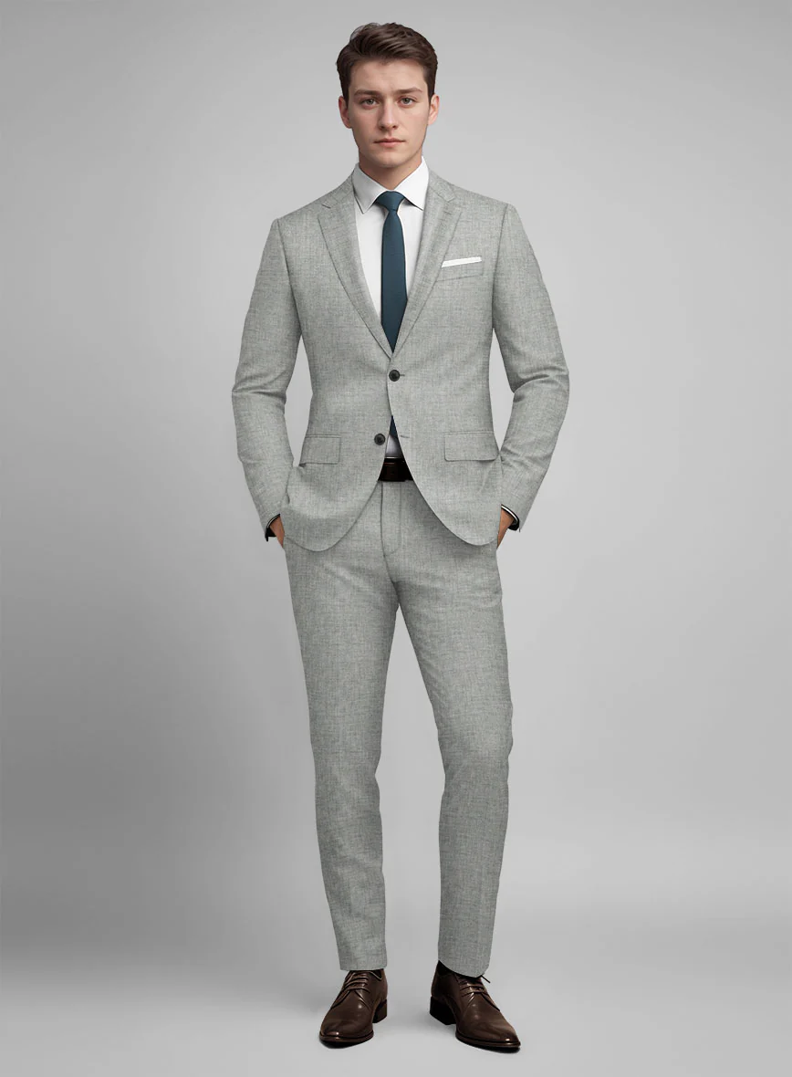Guabello Tropical Light Gray Suit