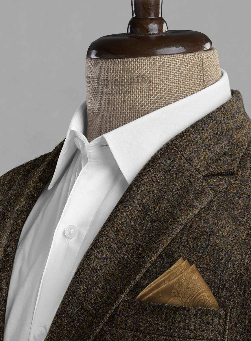 Haberdasher Brown Tweed Jacket - Image 3