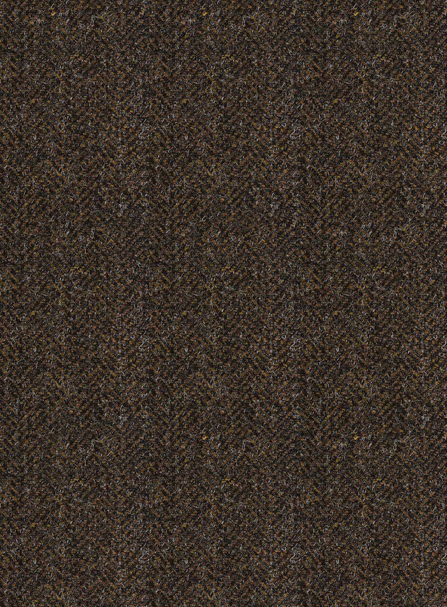 Haberdasher Brown Tweed Double Breasted Suit - Image 4