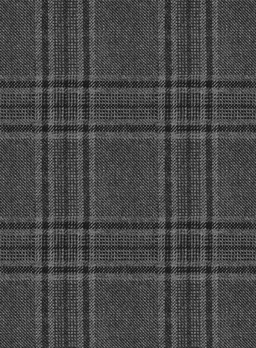 Hardy Minnis Adali Gray Checks Wool Pants - Image 2