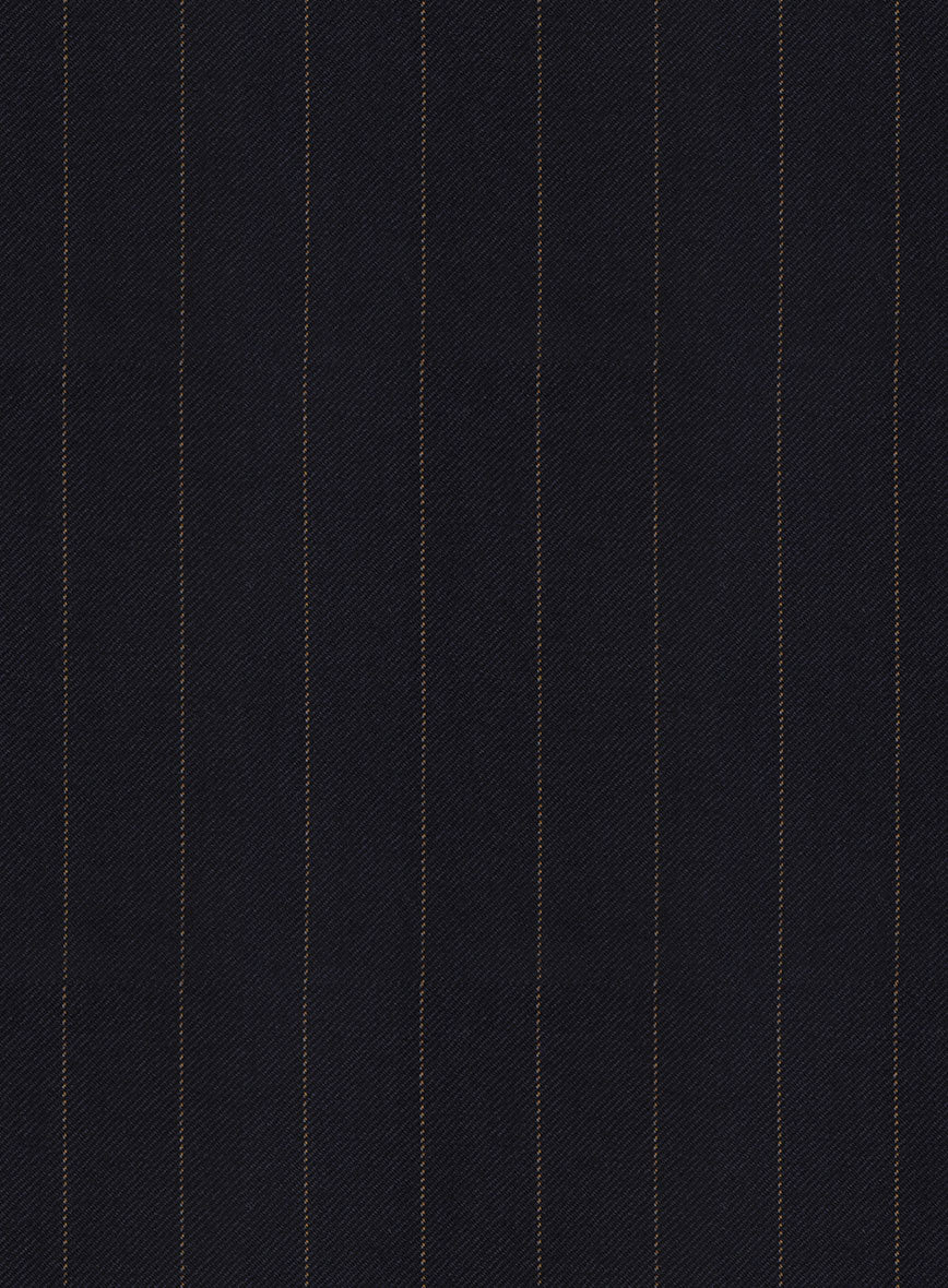 Hardy Minnis Blue Chalkstripe Wool Suit - Image 8