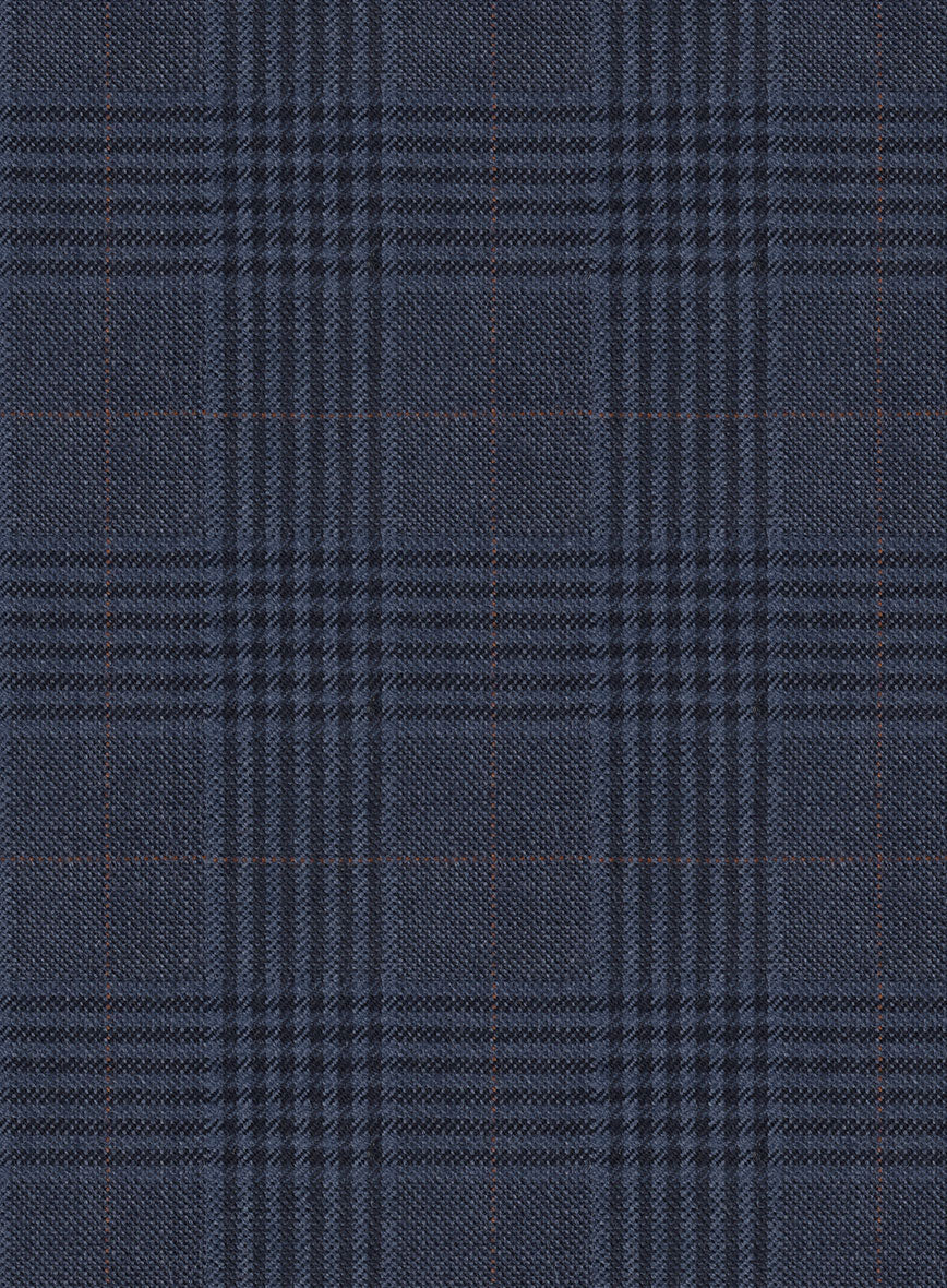Hardy Minnis Blue Checks Wool Suit - Image 8