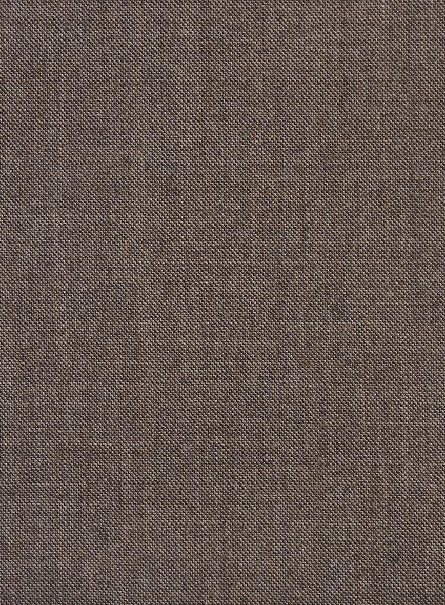 Hardy Minnis Brown Sharkskin Wool Pants - Image 3