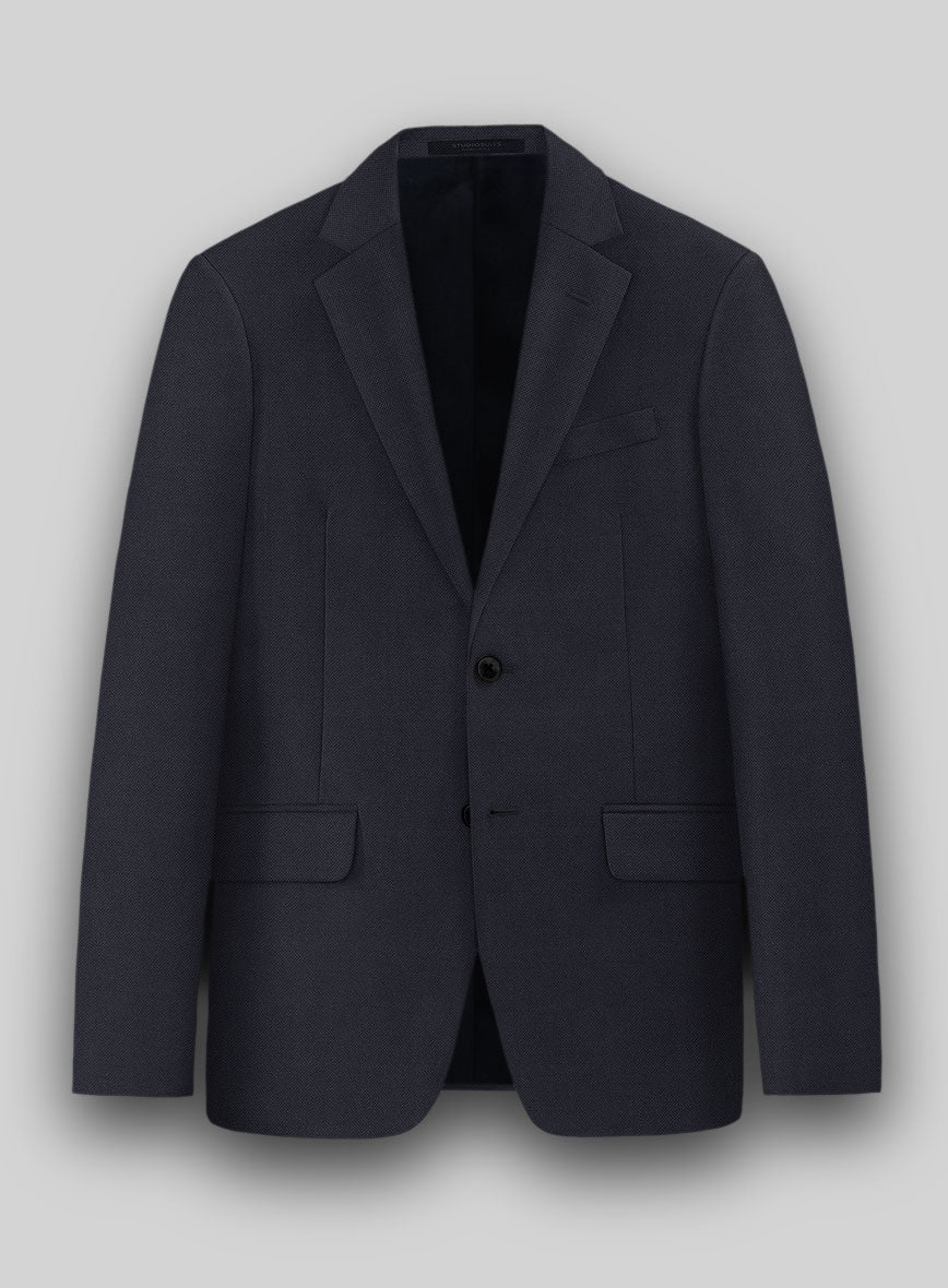Hardy Minnis Caravel Dark Blue Wool Jacket