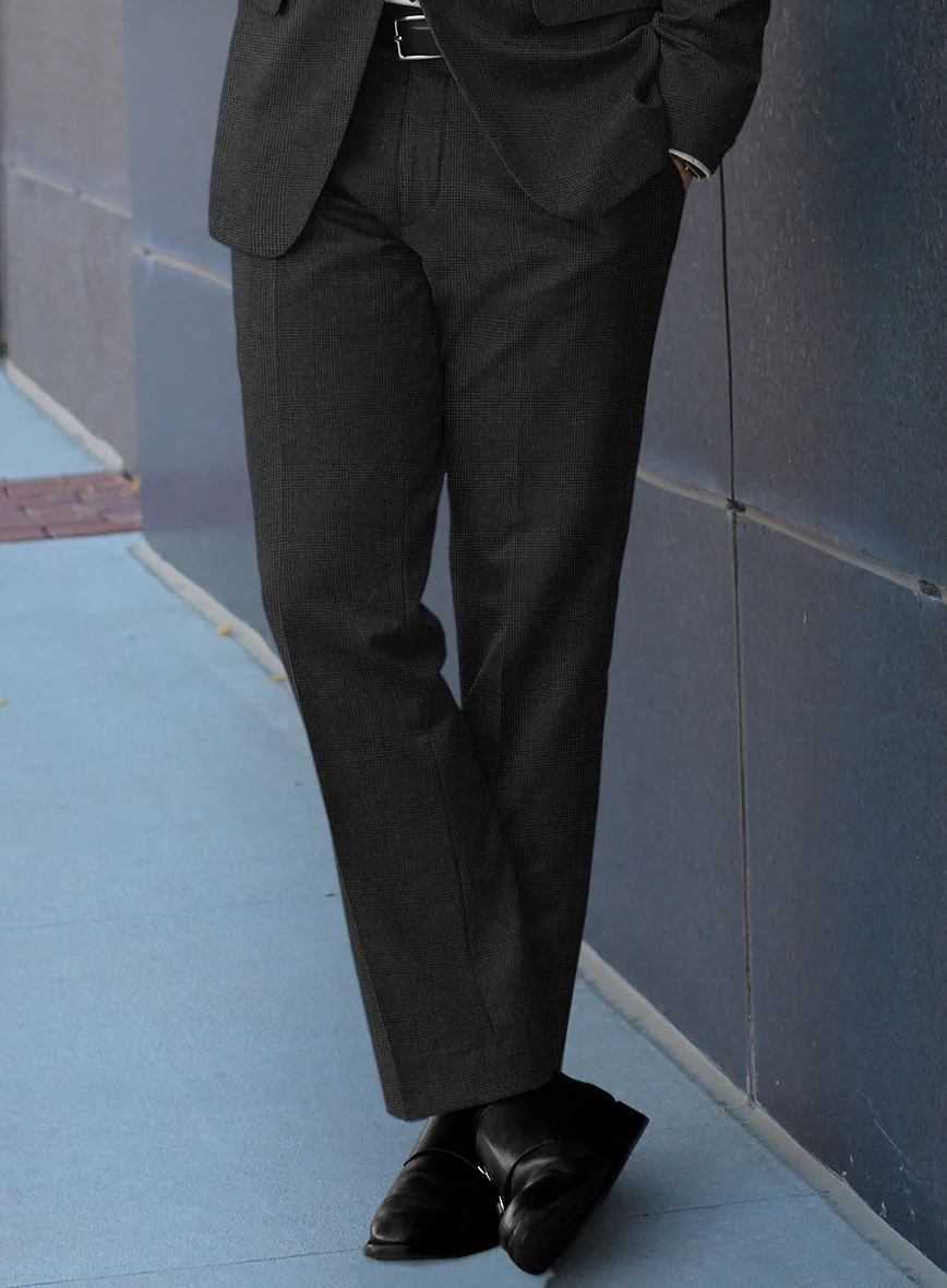Hardy Minnis Charcoal Glen Wool Suit - Image 7