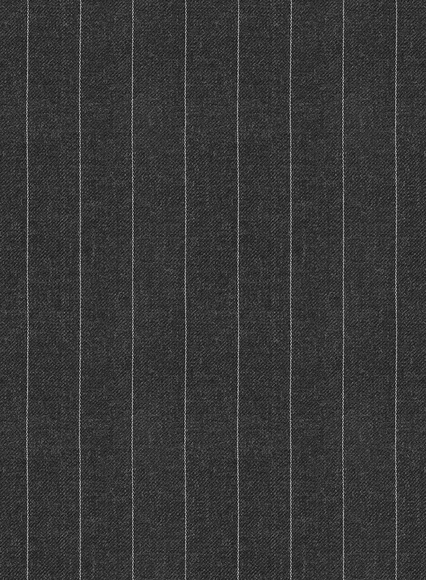Hardy Minnis Charcoal Pinstripe Wool Suit - Image 7