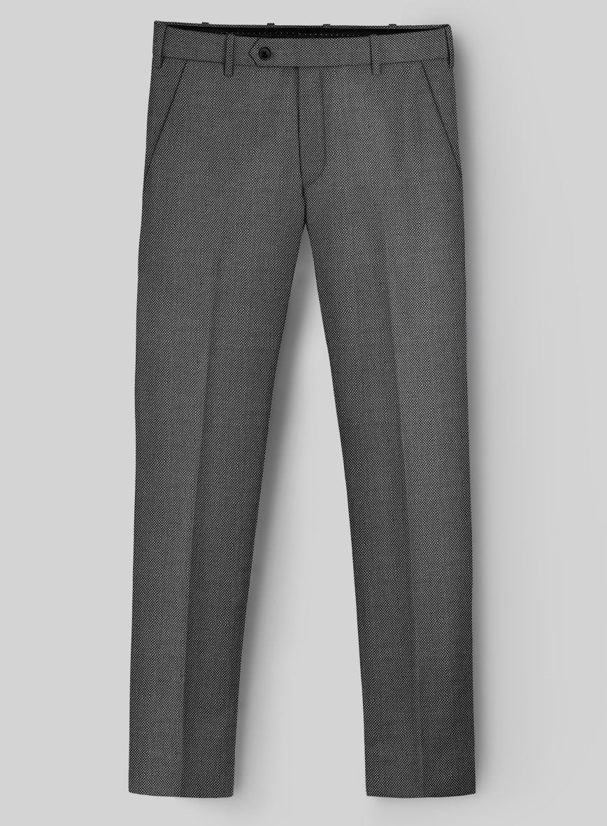 Hardy Minnis Gray Birdseye Wool Pants