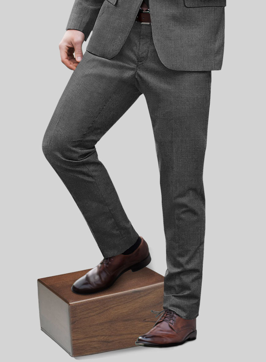 Hardy Minnis Gray Birdseye Wool Pants - Image 2