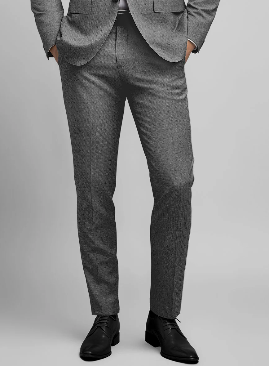 Hardy Minnis Gray Sharkskin Wool Suit - Image 7