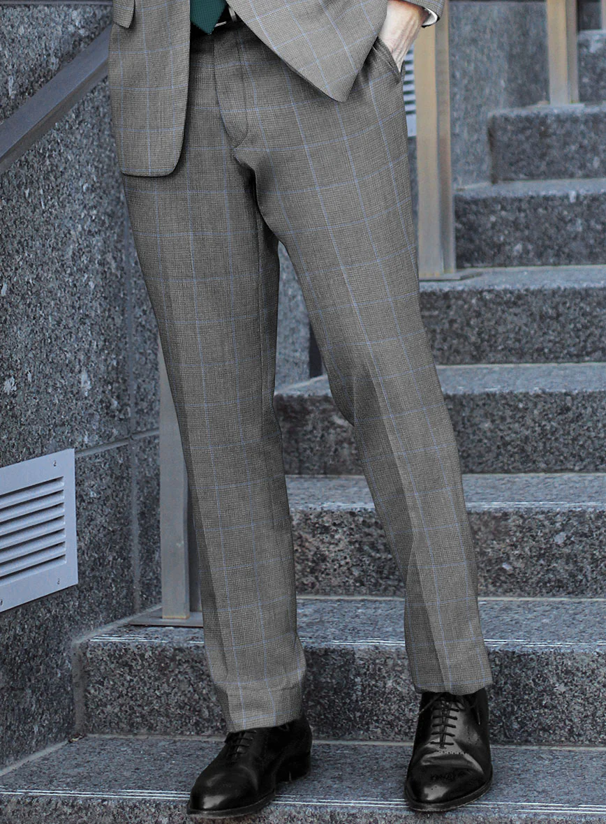 Hardy Minnis Houndstooth Check Wool Suit - Image 7