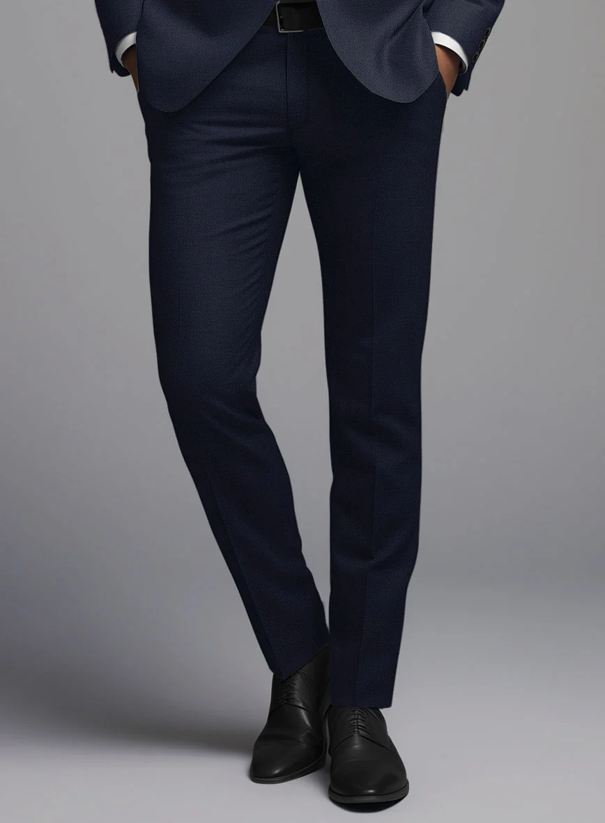 Hardy Minnis Mid Blue Twill Wool Suit - Image 7