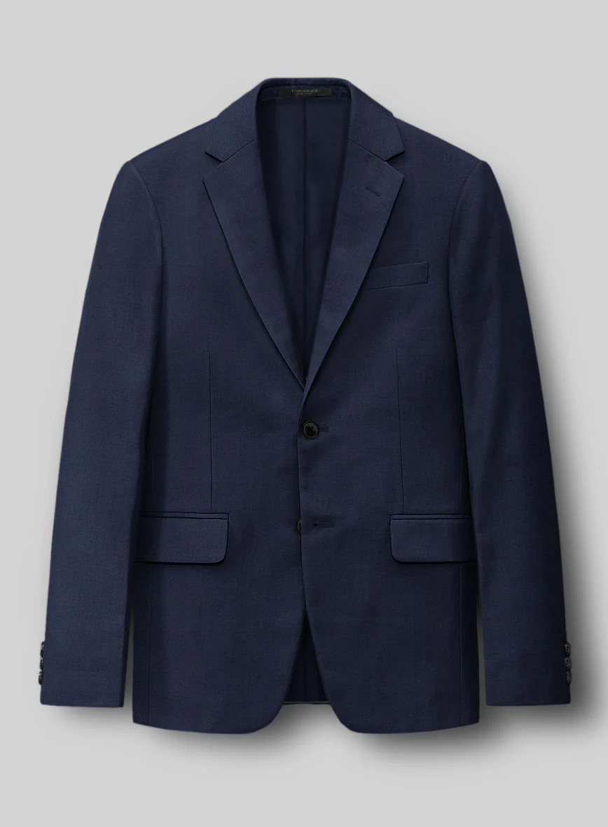 Hardy Minnis Navy Blue Twill Wool Jacket