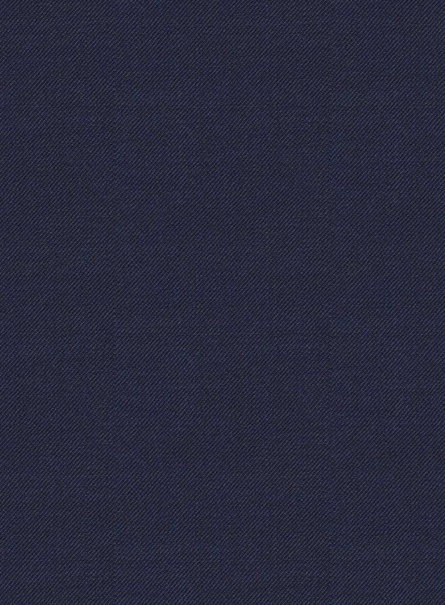 Hardy Minnis Navy Blue Twill Wool Jacket - Image 4