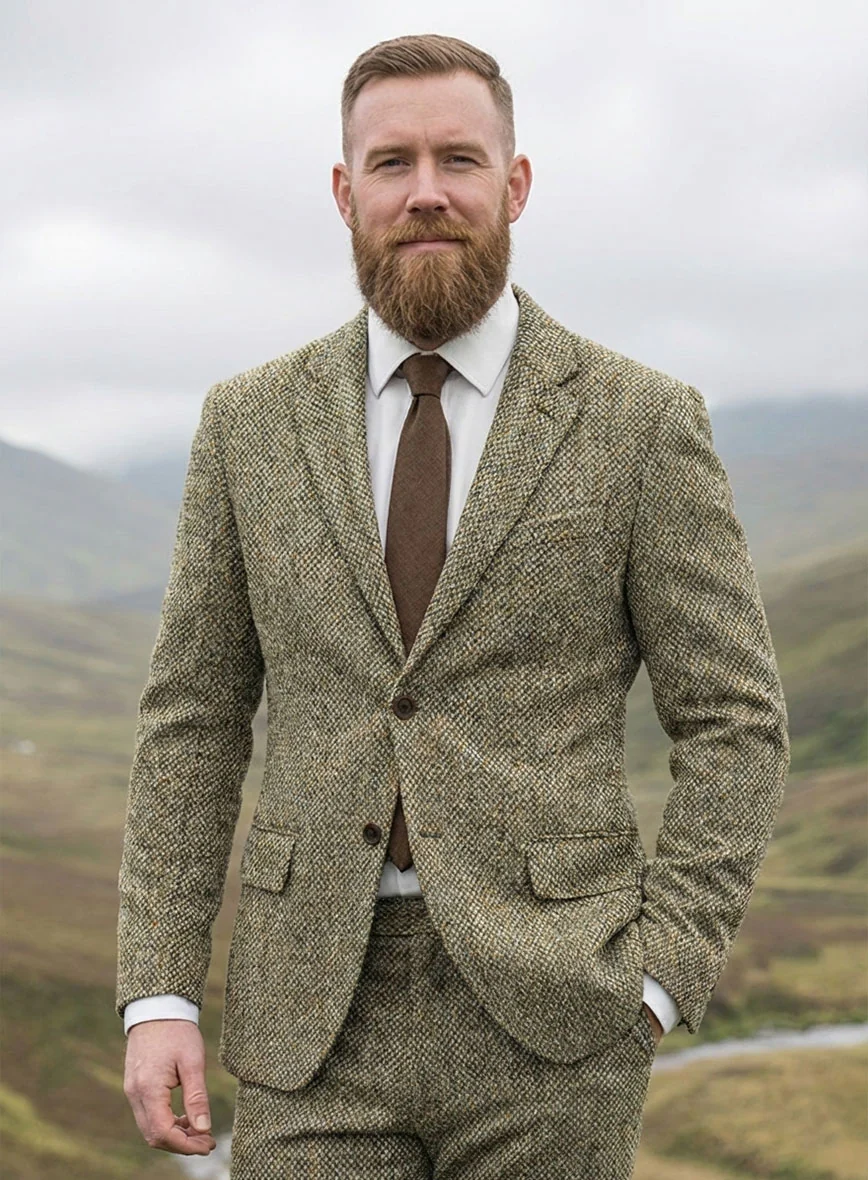 Harris Tweed Barley Brown Jacket - Image 2