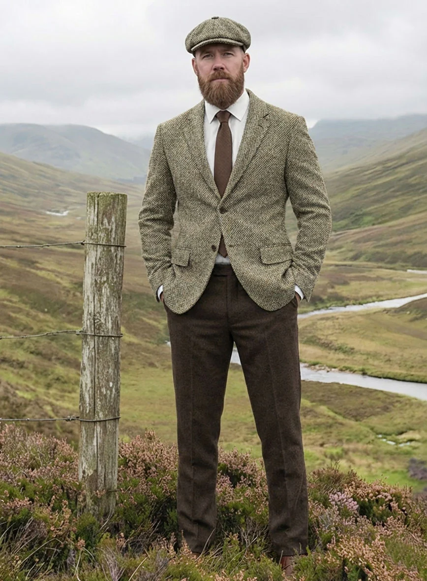 Harris Tweed Barley Brown Jacket - Image 5