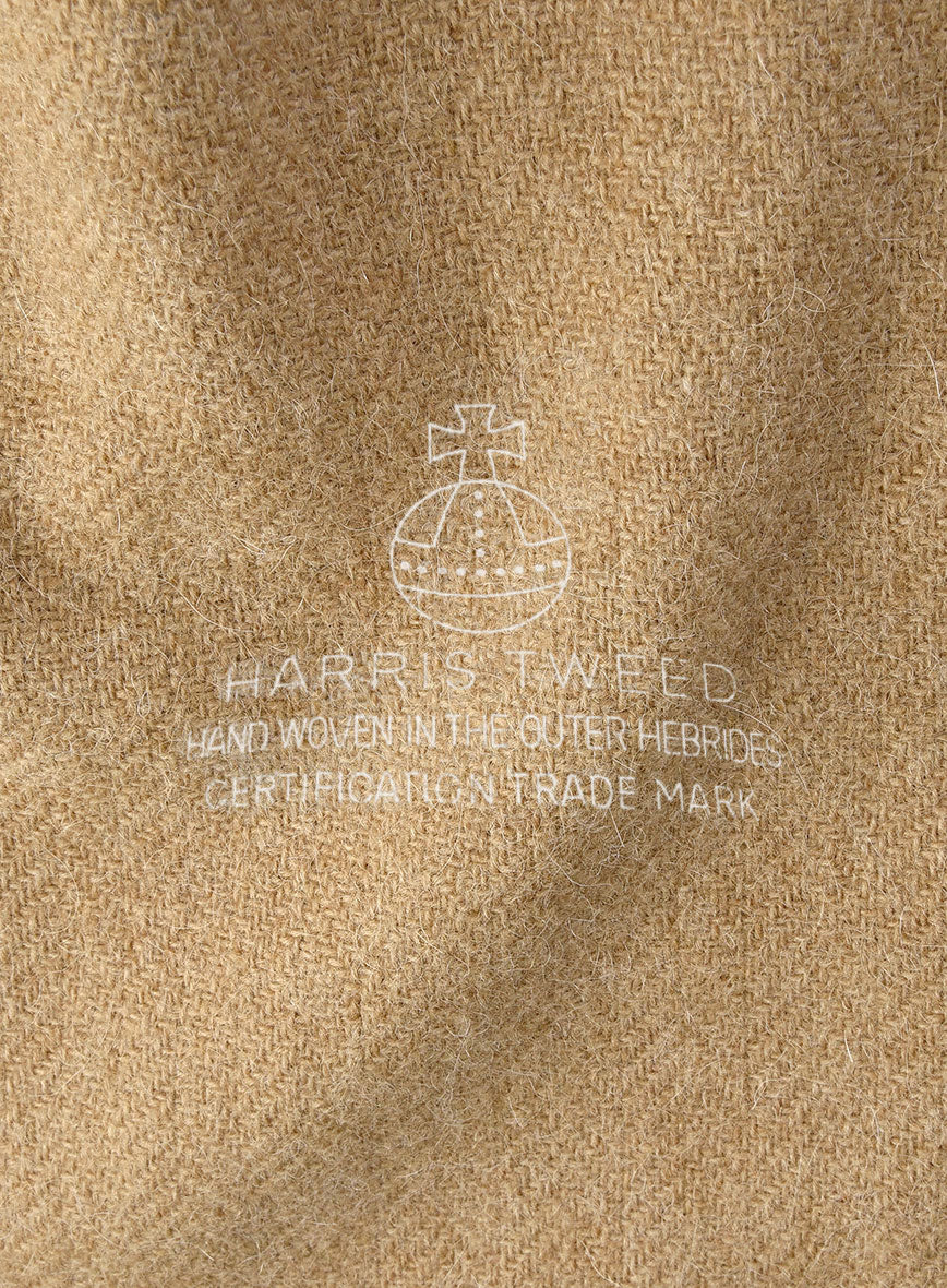 Harris Tweed Beige Herringbone Jacket - Image 4