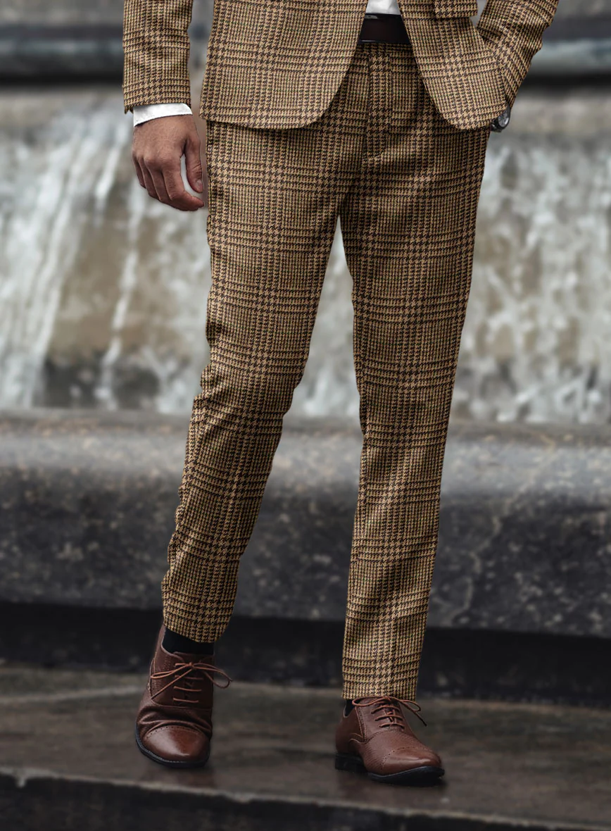 Harris Tweed Brown Glen Pants - Image 2