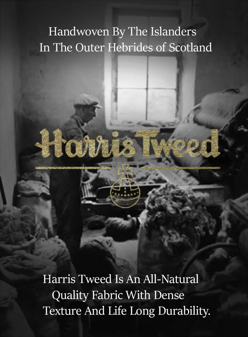 Harris Tweed Gray Herringbone Jacket - Image 8