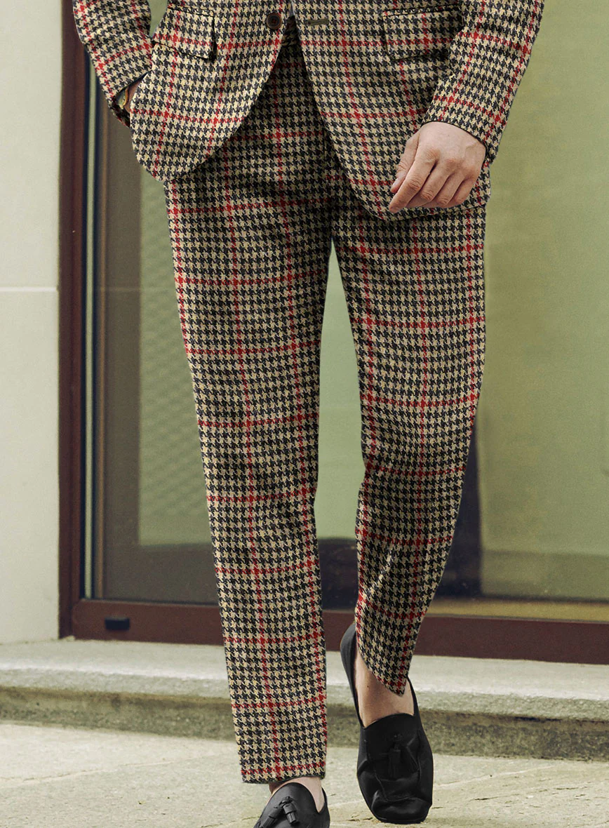 Harris Tweed Carmine Beige Pants - Image 2