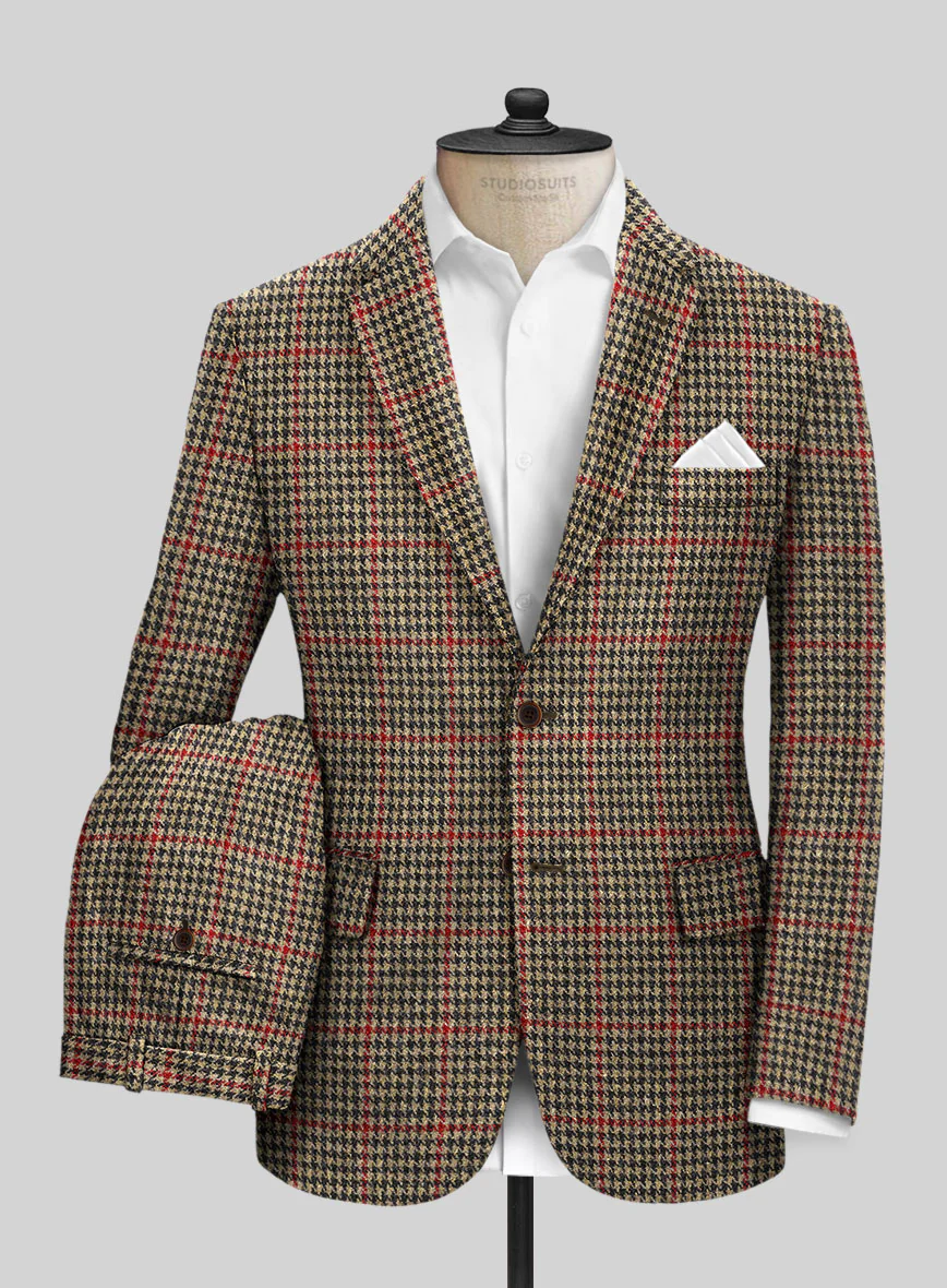 Harris Tweed Carmine Beige Suit