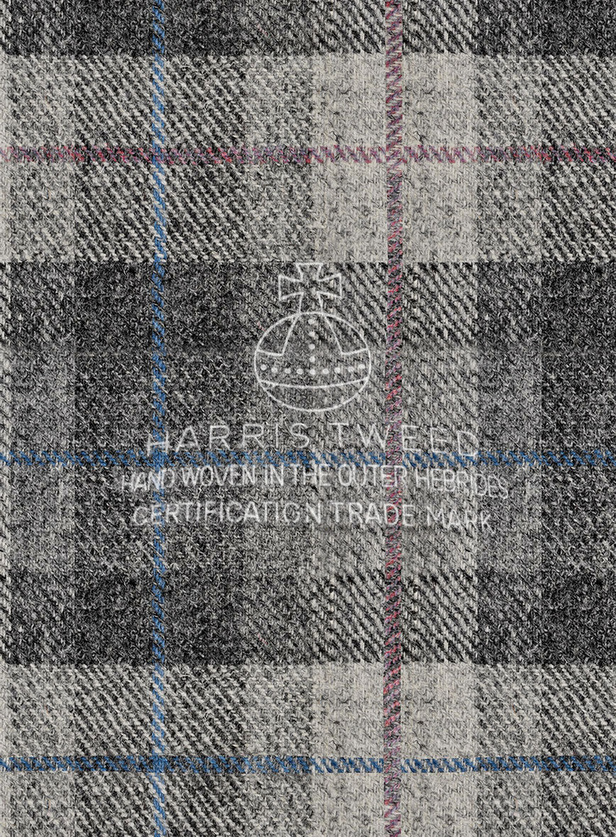 Harris Tweed Classic Gray Tartan Jacket - Image 3