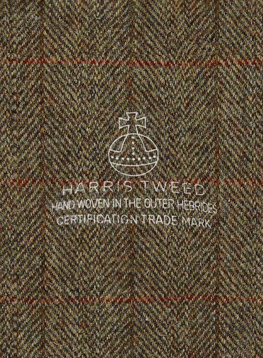Harris Tweed Country Brown Check Pants - Image 3