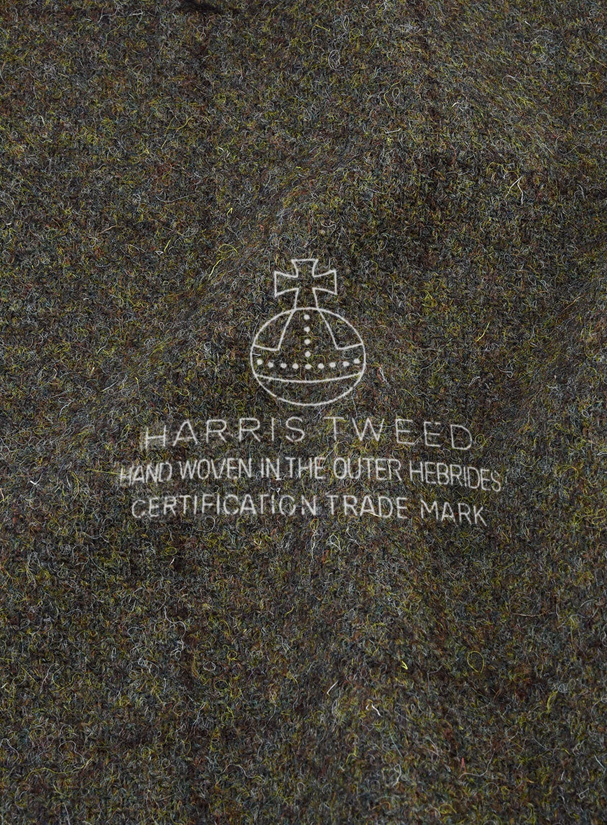 Harris Tweed Dark Green Check Pants - Image 3