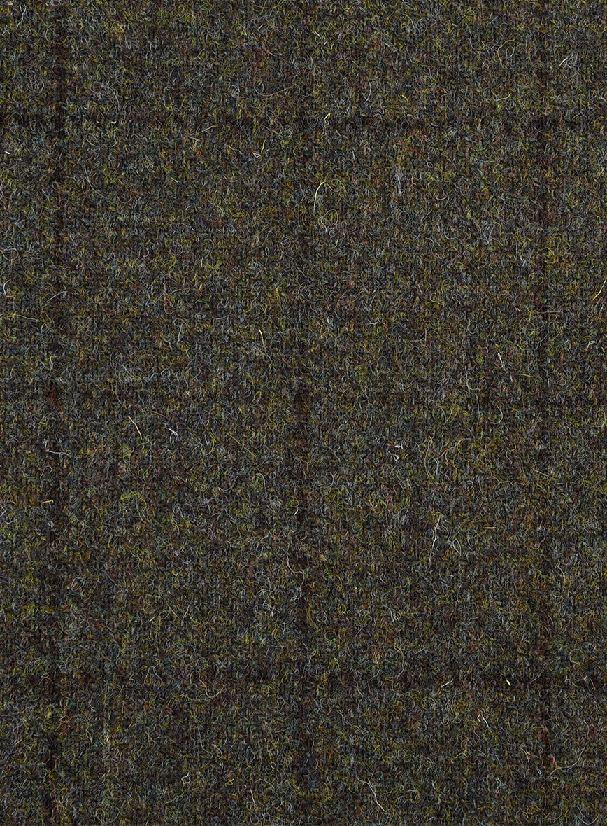 Harris Tweed Dark Green Check Pants - Image 4