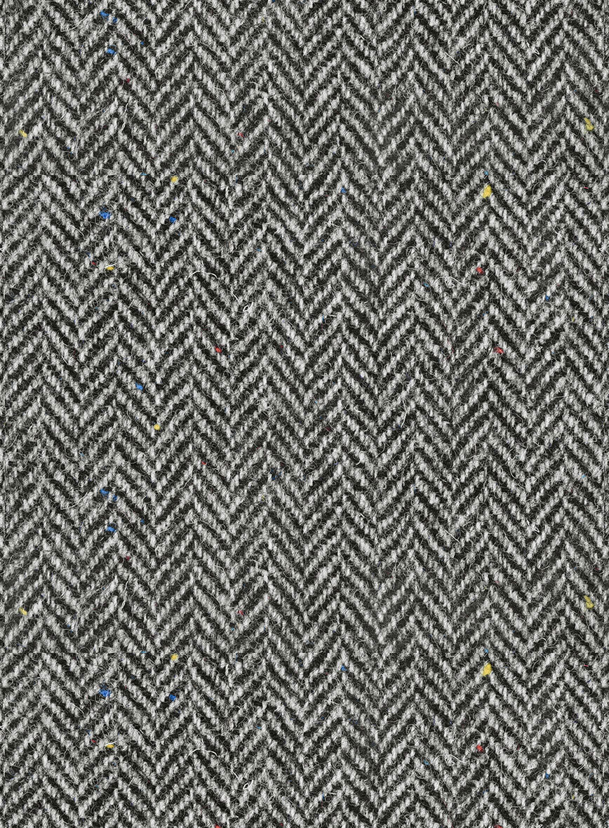 Harris Tweed Gray Chevron Hunting Vest - Image 4