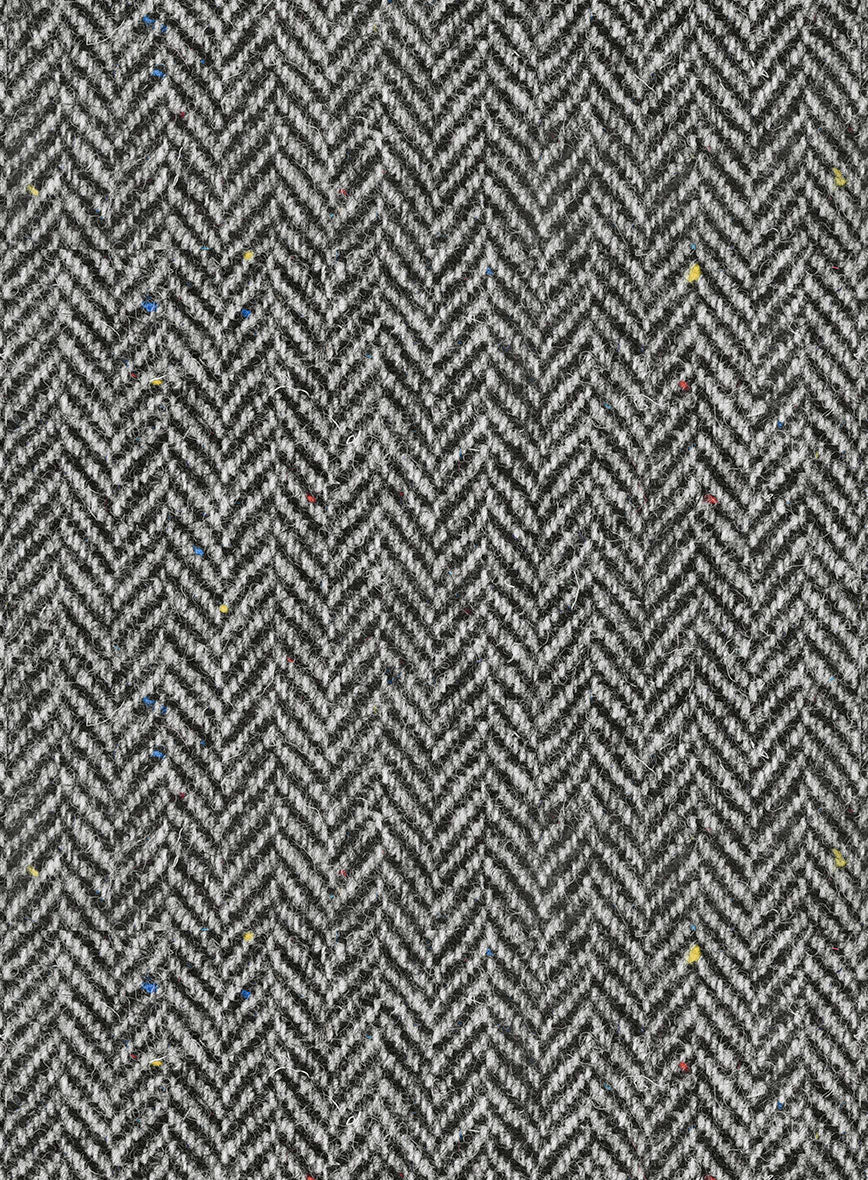 Harris Tweed Gray Chevron Pants - Image 3