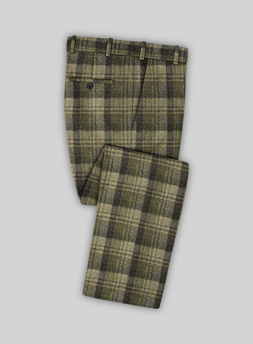 Harris Tweed Green Tartan Suit - Image 5