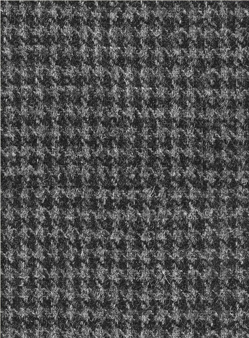 Harris Tweed Houndstooth Dark Gray Double Breasted Jacket - Image 2