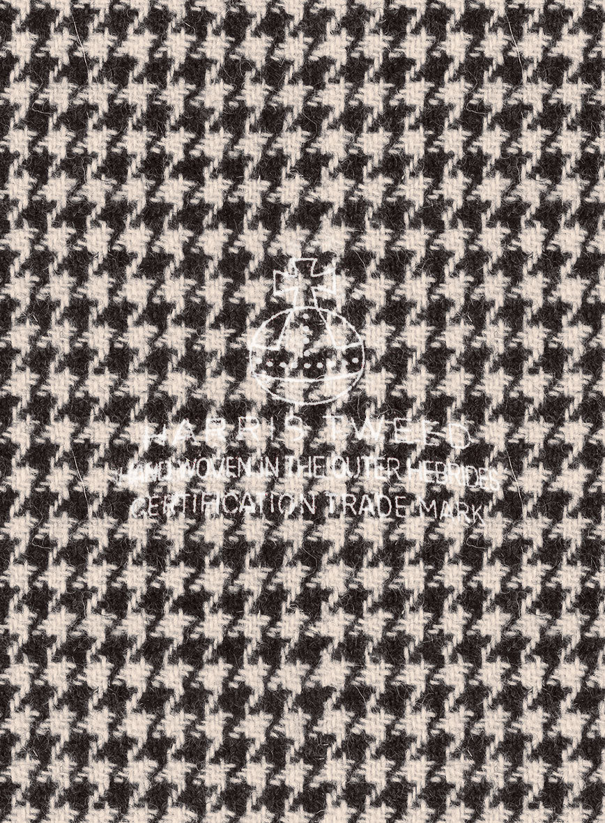 Harris Tweed Houndstooth Ebony Brown Suit - Image 7