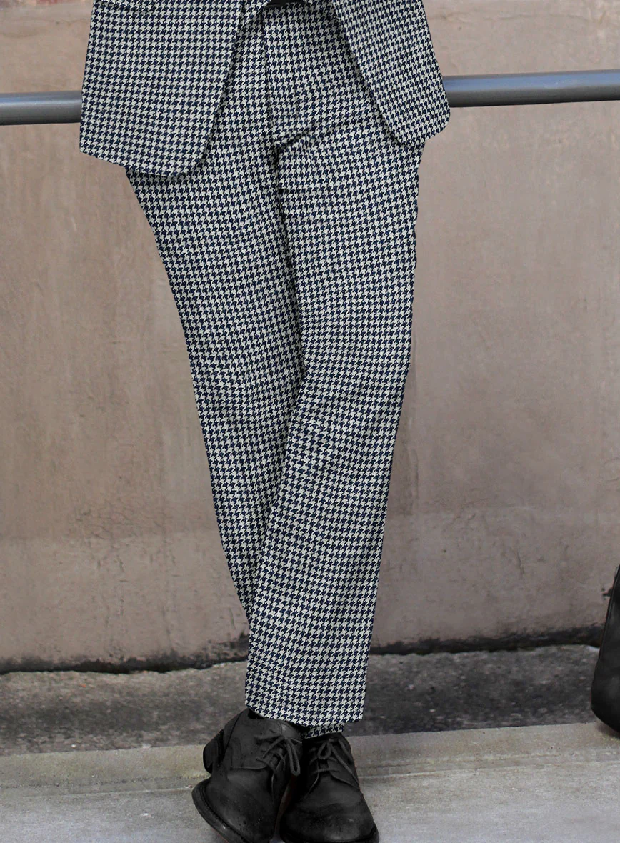 Harris Tweed Houndstooth Indi Blue Suit - Image 5