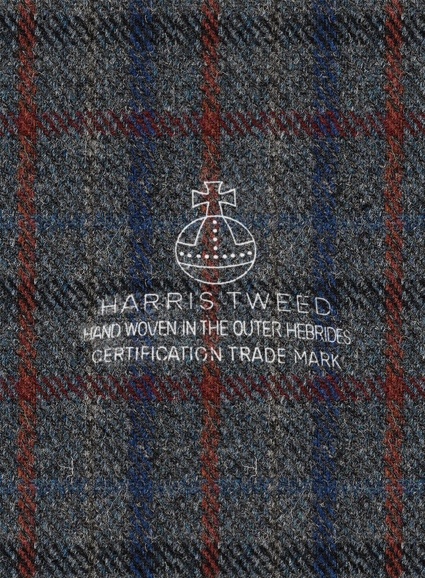 Harris Tweed Ice Blue Check Pants - Image 3