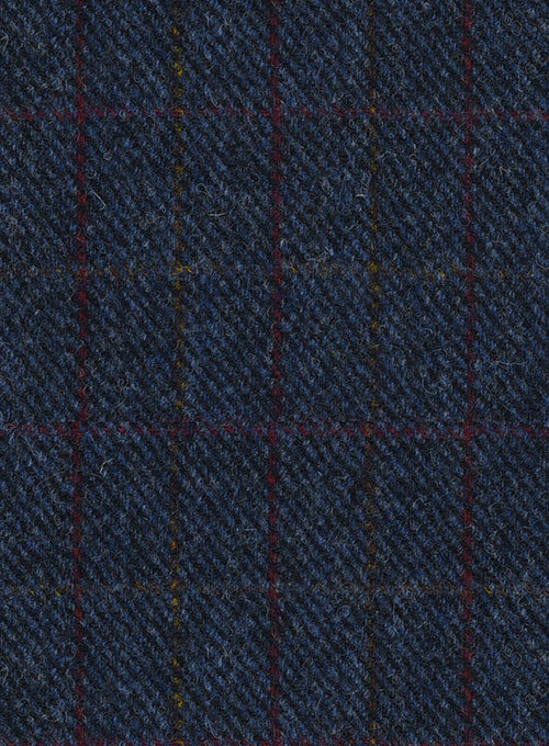 Harris Tweed King Blue Double Breasted Suit - Image 2