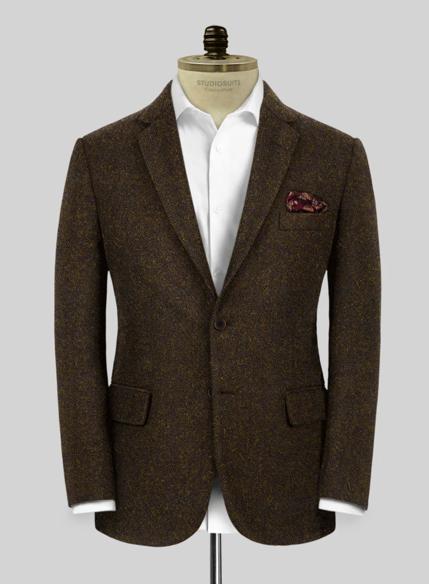 Harris Tweed Melange Dark Brown Jacket