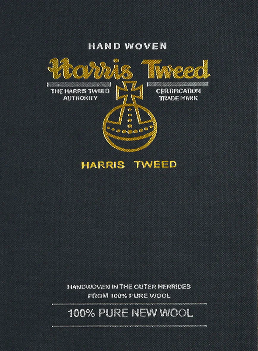 Harris Tweed Ridge Blue Herringbone GQ Overcoat - Image 6