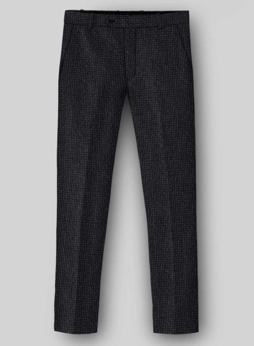 Harris Tweed Rope Dark Blue Pants