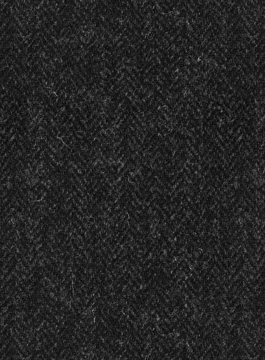 Harris Tweed Royal Charcoal Newsboy Cap - Image 5