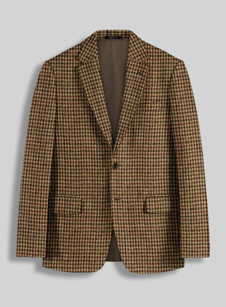 Harris Tweed Russet Houndstooth Jacket