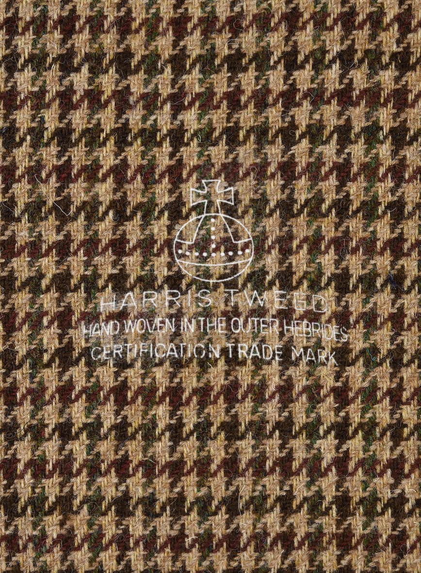 Harris Tweed Russet Houndstooth Pants - Image 3