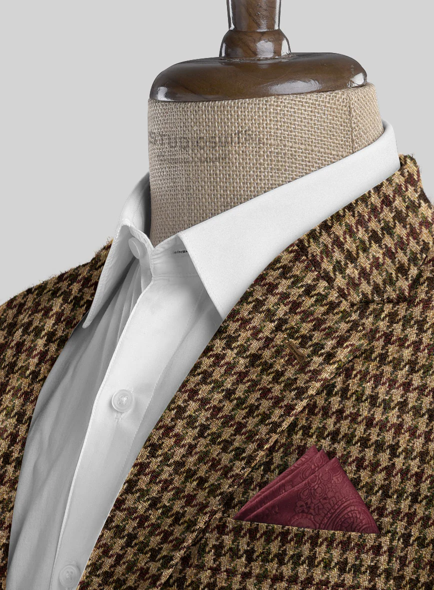 Harris Tweed Russet Houndstooth Suit - Image 5