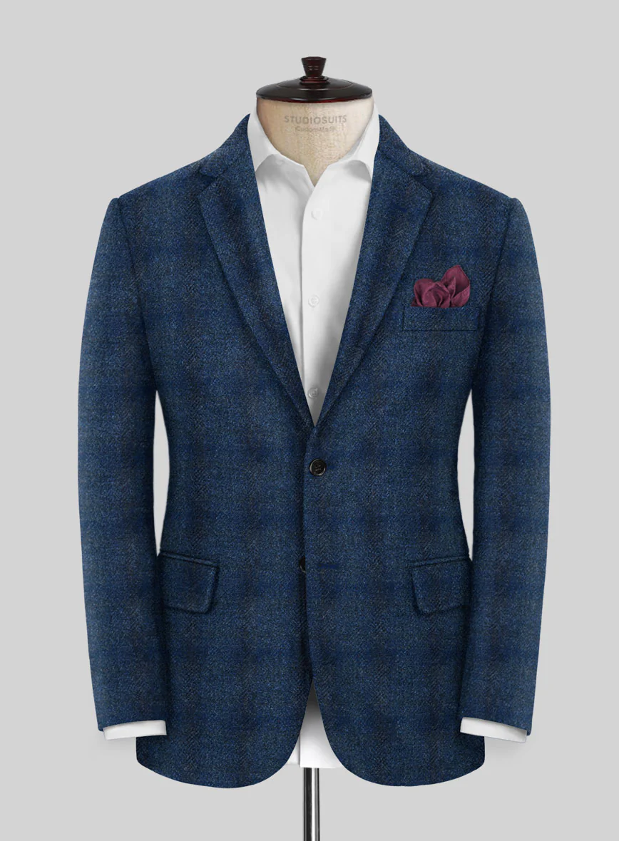 Harris Tweed Scot Blue Jacket