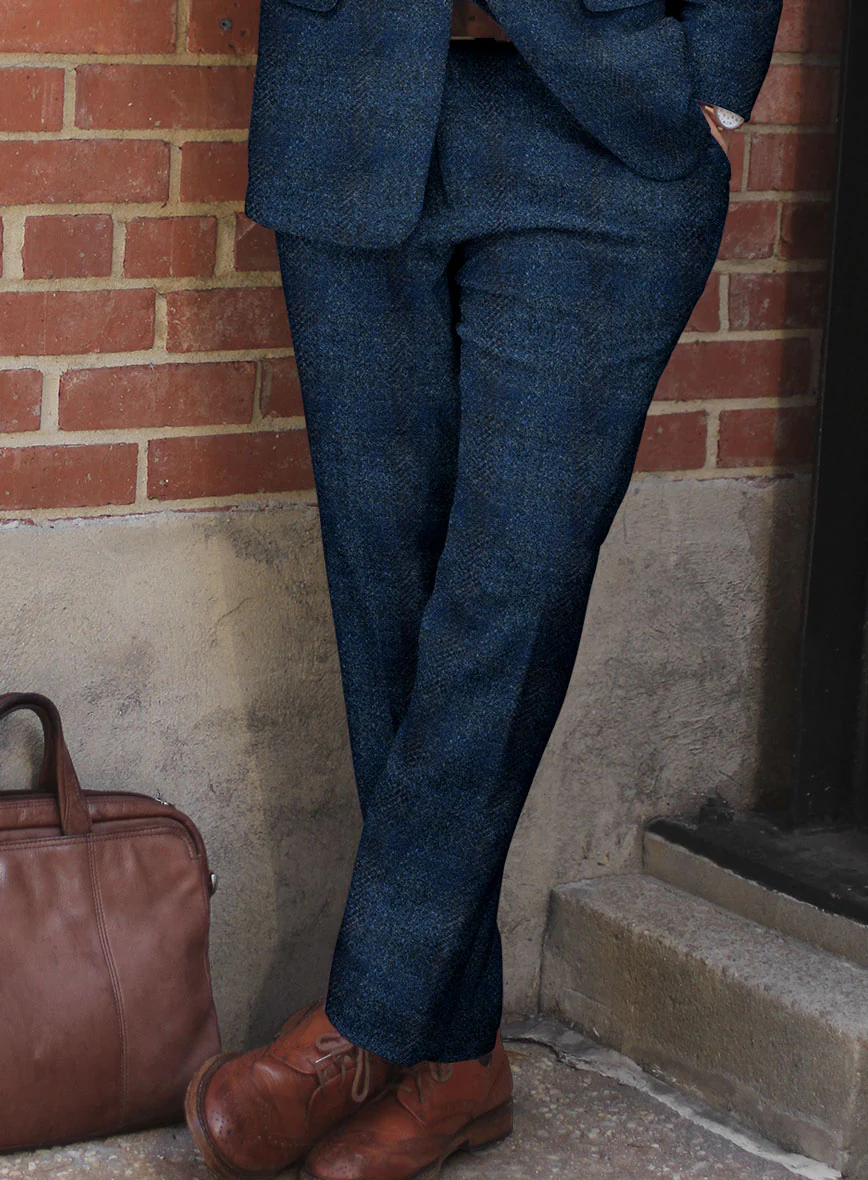 Harris Tweed Scot Blue Suit - Image 6