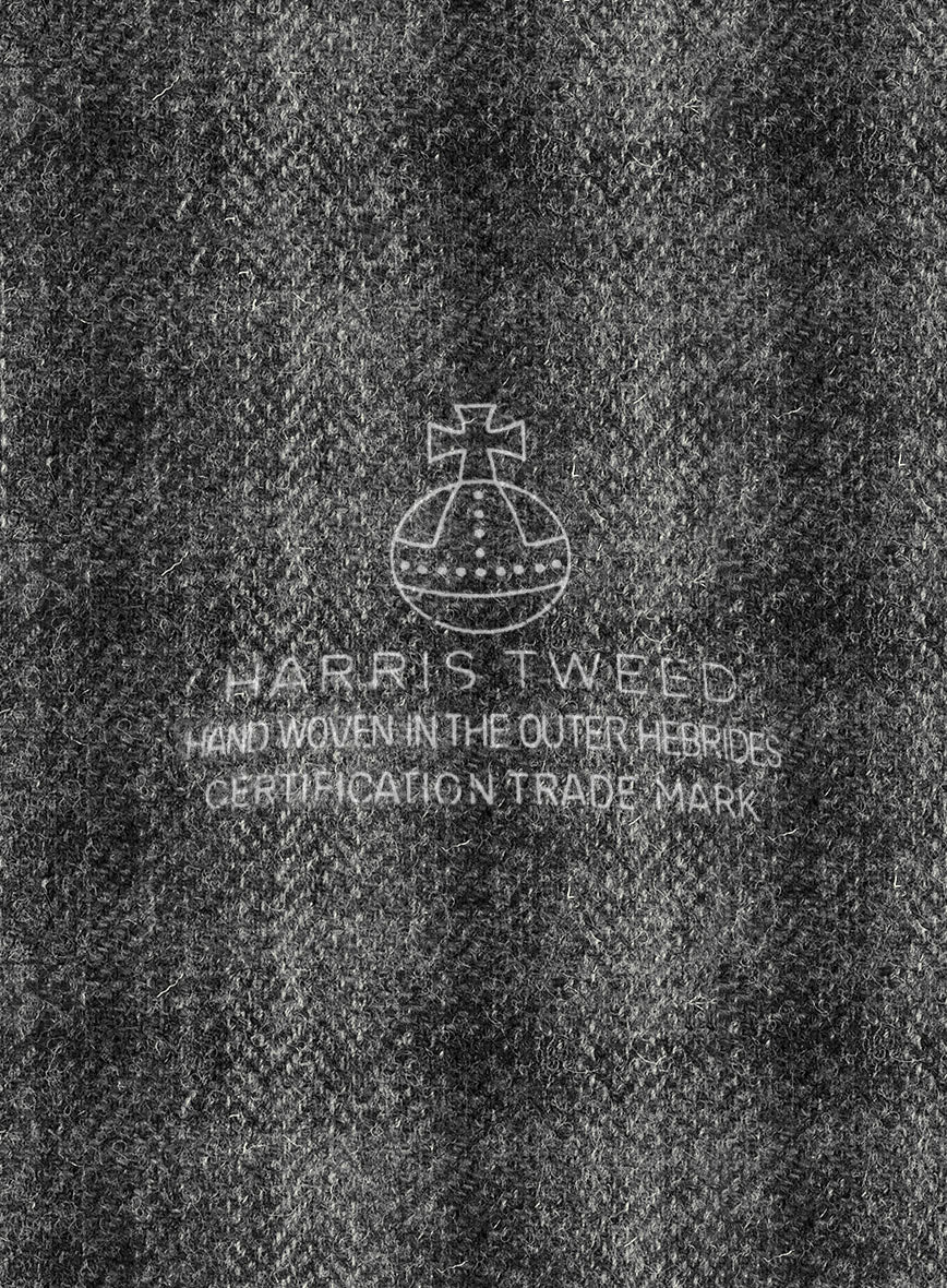 Harris Tweed Scot Gray Double Breasted Suit - Image 4
